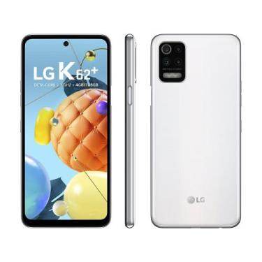 Imagem de Smartphone Lg K62+ 128Gb Branco 4G Octa-Core - 4Gb Ram Tela 6,59 Câm.