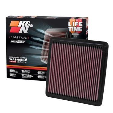 Imagem de K&N Filtro de ar do motor original de alto fluxo vitalício: aumenta a potência e aceleração, lavável, premium: compatível com Subaru 2003-2019 (Forester, Legacy, Outback, Impreza, WRX, Crosstrek),