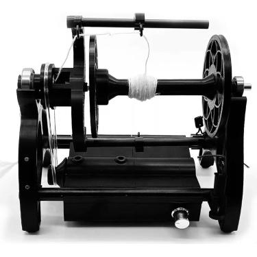 Imagem de Roda giratória elétrica, máquina de enrolamento automático de fios, enrolador de fios de lã de tricô, controle de velocidade, avanço e reverso, para tecelagem de fios, processo de mecha mist