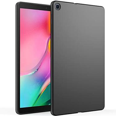 Imagem de WOGROO Capa para Samsung Galaxy Tab A 10.1 2019 (SM-T510/T515) - Capa protetora para tablet fina e macia, preta