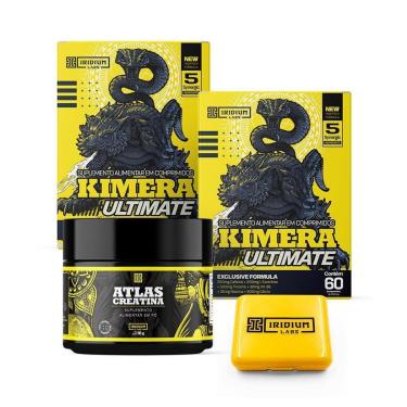 Imagem de Kit 2x Kimera Ultimate + Creatina Atlas + Porta Cáps-Unissex
