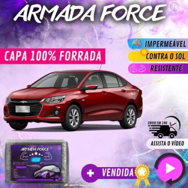 Imagem de Capa Cobrir Carro ONIX SEDAN 100% Forrada Armada Force 100% Impermeáve