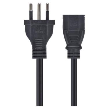 Imagem de Cabo de Forca Tripolar para Fonte 3X0,50 MM 250V 10A - 50 CM - Vinik