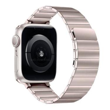 Imagem de Pulseira Elos Aço Magnética Imantada Compatível com Apple Watch - Baú 