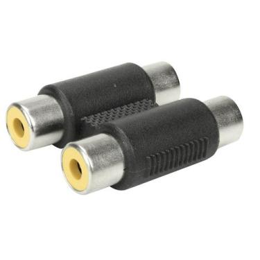 Imagem de 10x Conector Adaptador Emenda Rca Dupla Fêmea X Fêmea - Pix