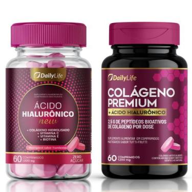 Imagem de Kit Ácido Hialurônico 1.000mg + Colágeno Premium 1.200mg - Daily life 
