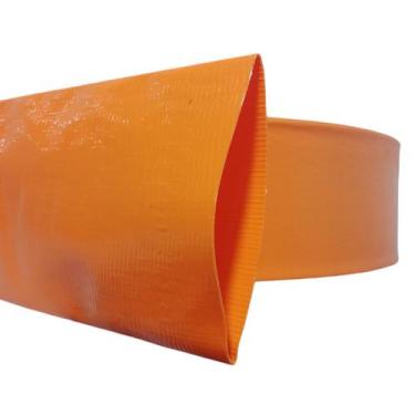 Imagem de Rolo de 5 Metros de Mangueira Flat Laranja Achatada 3 Polegadas Irriga