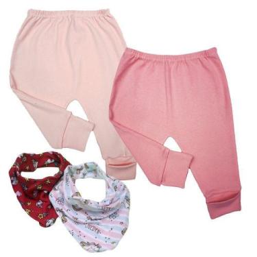 Imagem de Kit 4 Pçs Roupinha De Bebê Masculino Feminino Barato Calça - Koala Bab