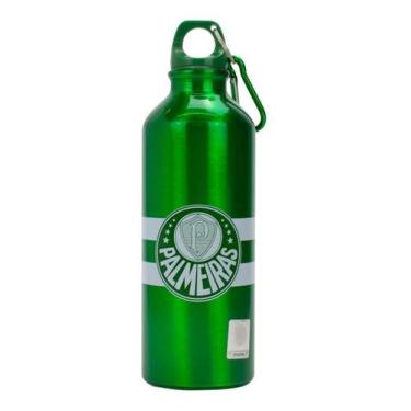 Imagem de Garrafa Alumínio Com Prendedor 500ml - Palmeiras - Mileno