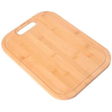 Imagem de Tábua de Cozinha em Bambu Cortar Alimentos Churrasco Fatiar - Neoimp