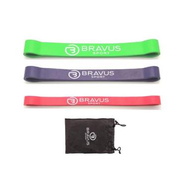 Imagem de 3 Super Mini Bands Forte, Super Forte e Super Extra Forte Bravus - Bra