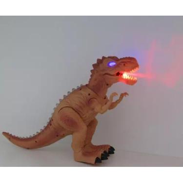 Imagem de Brinquedo dinossauro que brilha os olhos e solta fumaça - TOYS