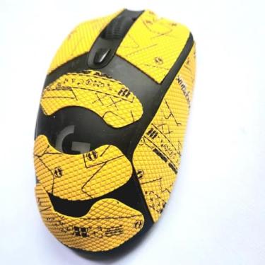 Imagem de Fita antiderrapante para mouse compatível com Logitech MX Master 3S/MX Anywhere 2s/3s (G403 G603 G703 amarelo)