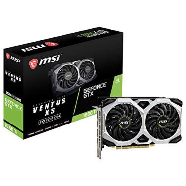 Imagem de MSI Placa de vídeo para jogos GeForce GTX 1660 Ti 192-bit HDMI/DP 6GB GDRR6 HDCP suporta DirectX 12 Dual Fan VR Ready OC (GTX 1660 TI VENTUS XS 6G OC)
