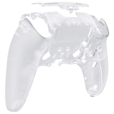 Imagem de eXtremeRate Capa traseira personalizada compatível com controlador de borda ps5, capa traseira de substituição transparente DIY compatível com ps5 Edge Controller