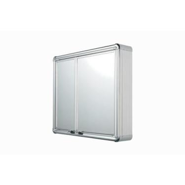 Imagem de Armario Banheiro Astra Aluminio 54X45X11.5 Cm Lbp16/S