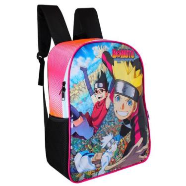 Imagem de Mochila Escolar Infantil Juvenil Boruto De Costas Naruto Shippuden Tim