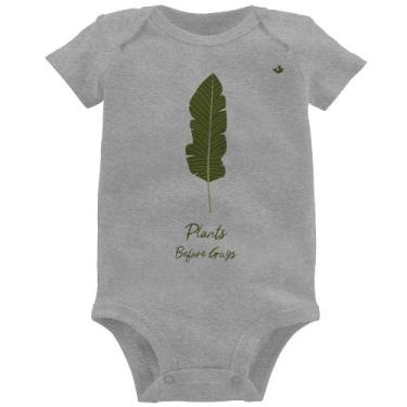 Imagem de Body Bebê Plants Before Guys - Foca na Moda, Cinza, M