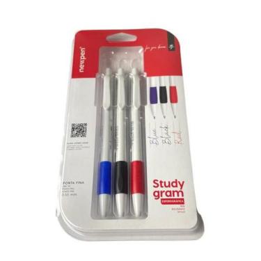 Imagem de Caneta Esferográfica Clic Grip Sensations Newpen Ponta Fina 0.55mm - B