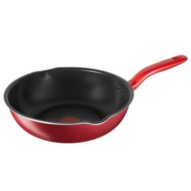 Imagem de Frigideira Wok Com Indução Tefal So Chef 24cm Vermelha