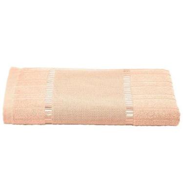 Imagem de Toalha Velour Bella Pra Bordar Lavabo cor Pessego - BUETTNER