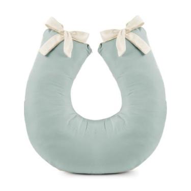 Imagem de Almofada Amamentar Luxo lisa com Capa - Beatriz Baby Enxovais, Verde
