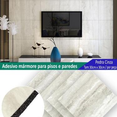 Imagem de 5 PEÇAS - Painel Placa Para Parede E Piso Chão Auto Adesivo 30cm x 30c