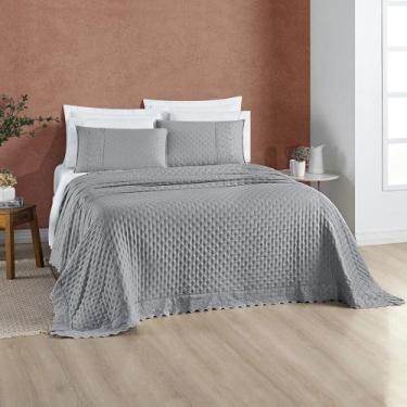 Imagem de Conjunto Cama Casal Queen Size Bordado Inglês London 200 Fios - JM ENX