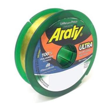 Imagem de Linha Monofilamento Araty Ultra 300 metros  Mazzaferro 0,35mm Ouro