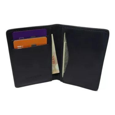 Imagem de Carteira Masculina Porta Documento Pequena Couro Legítimo - cosenza, P