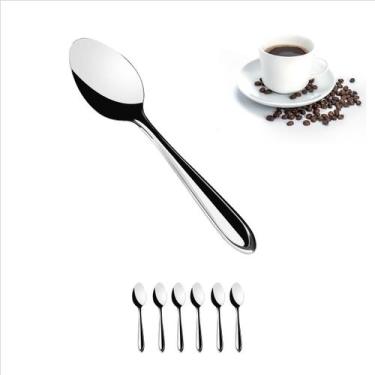 Imagem de KIT 6 Colher De Café Chá Em Aço Inox 9,5CM - Rio Tijucas