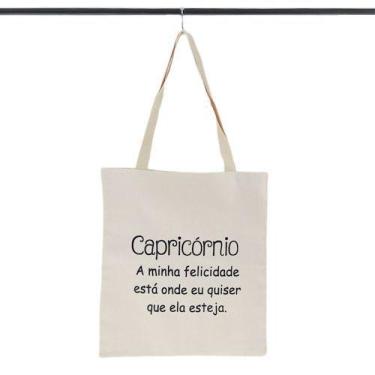 Imagem de Bolsa Ecobag  100% algodão Estampa CAPRICÓRNIO  - CARIOCA MAIS