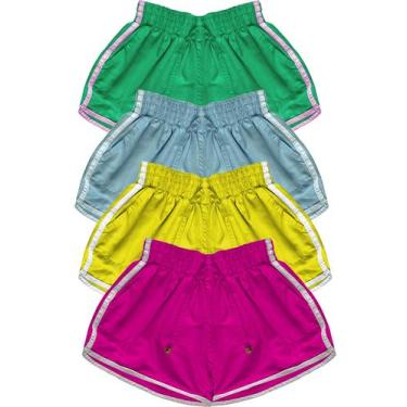 Imagem de Kit 2 Shorts Feminino Tactel  Plus Size Piscina  Moda Praia - Santana 