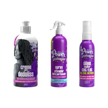 Imagem de Kit Soul Power Text Loc Dedoliss Spray+Oleo+Cr