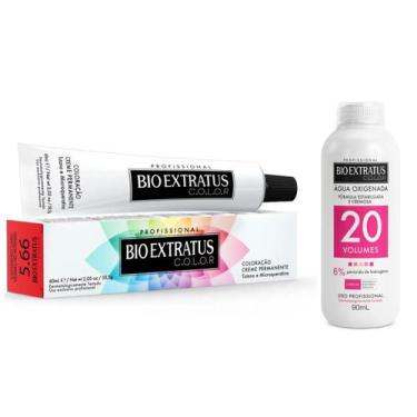 Imagem de Coloração Bio Extratus 5.66 Castanho Claro Verm Intenso OX20