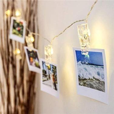 Imagem de Varal de Led Prendedor Clipe Cordão Varal Pregador Luminoso Led - Nexu