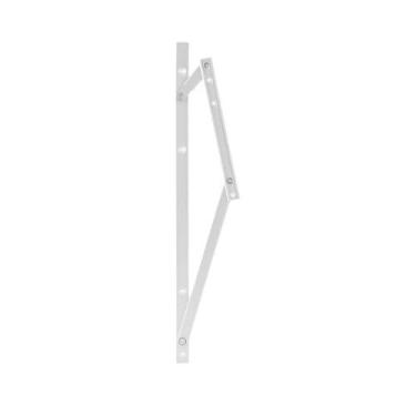 Imagem de Braço para Janela Maxim-Ar 290mm Branco Alumiconte BRA800EB Par