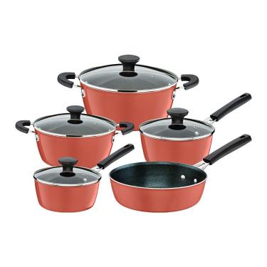 Imagem de Jogo de Panelas Tramontina Glenz 28699410 Cobre Rose