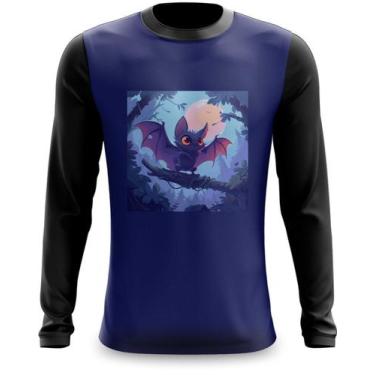 Imagem de Camiseta Manga Longa Morcego Noturno Medroso - FABRIQUETA, P