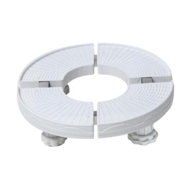 Imagem de Gralara Base para ar condicionado, bandeja de chão, pedestal para eletrodomésticos, redondo, com pés resistentes, base para móveis, suporte para vasos de