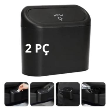 Imagem de Kit 2 Lixeiras Automotiva À Prova D'água Para Trabalhar e Viajar Carro Motorista