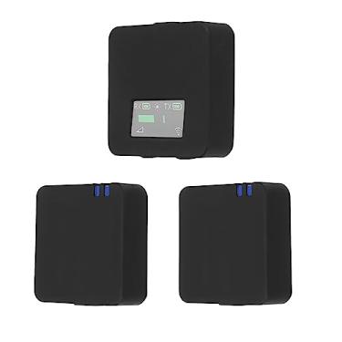 Imagem de Geekria Capa de microfone compatível com RODE Wireless Go, receptor e transmissor de microfone Go II sem fio, capa protetora de silicone para microfone (pacote com 3/preto)