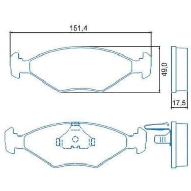 Imagem de Pastilha de Freio Fiat Palio 1996 a 2016 JURID HQJ-2154