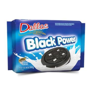 Imagem de Biscoito Recheado Black Power Dallas 345G, Biscoito Doce Recheado Sabo