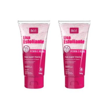 Imagem de Creme Esfoliante Soft hair 180g Biosoft Pitaya - Kit C/ 2un