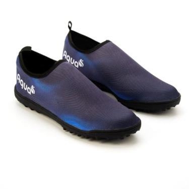 Imagem de Sapatilha Aquática Híbrida Aqua - Conforto e Versatilidade para Esportes Aquáticos, Trilha, Praia e Caminhada (Azul) (Azul, BR, Adulto, Numérico, 43)
