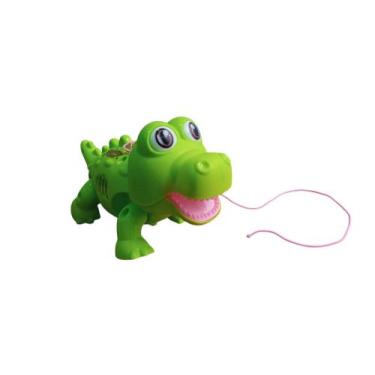Imagem de Jacaré de brinquedo robô musical que anda de verdade Brincadeira infan