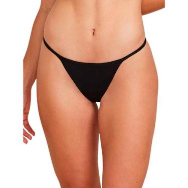 Imagem de Calcinha Fio Dental String Laterais Finas Light Básica Hope, Preto, EG