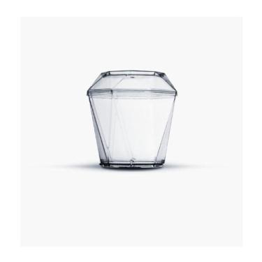 Imagem de Copo Diamante com Tampa Acrílico 180ml 10un Plastilânia