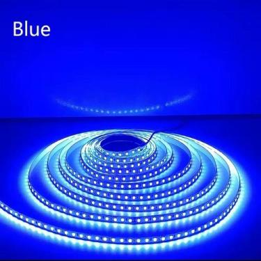 Imagem de Fita LED Rosa Azul 120 LEDs Rolo 5 metros 12V - LEDCOM, azul sem fonte